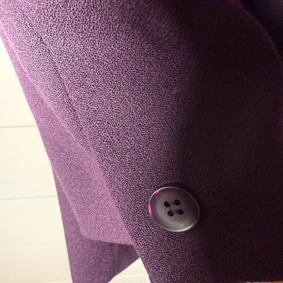 Norton McNaughton Plum Purple 2 Piece Suit 100% Pure New Wool Sz 10 Fully Lined - Picture 5 of 10